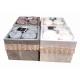SET 4 PEZZI LAVETTE SPUGNA 30 X 30 CM PIZZO POETRY DAUNEX