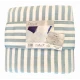 QUILT COPRILETTO MATRIMONIALE JACQUARD DOUBLE FACE MISTO COTONE PLAYA SGHOME AZZURRO