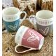 SET 12 TAZZE MUG CERAMICA HAPPY DAY LOVELY HOME
