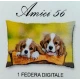 FEDERA CUSCINO COTONE DIGITALE AMICI CANI 56 IMBERTI