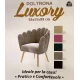 POLTRONA VELLUTO 55X55X88CM LUXORY SOPHIE