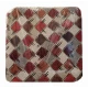 CONFEZIONE 6 PEZZI CUSCINI JACQUARD PER SEDIE ALETTE SCACCHI EUROTEX ARANCIO