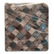 CONFEZIONE 6 PEZZI CUSCINI JACQUARD PER SEDIE ALETTE SCACCHI EUROTEX AZZURRO