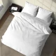 PARURE COPRIPIUMINO COTONE BIANCO QUADRIFOGLIO GIPETEX