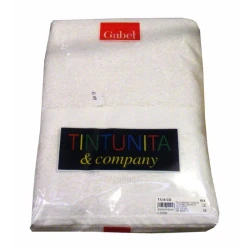 SET ASCIUGAMANO + OSPITE SPUGNA TINTA UNITA BIANCO COMPANY GABEL