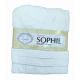 ACCAPPATOIO CON CAPPUCCIO SPUGNA TINTA UNITA BIANCO SOPHIE