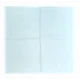 CONFEZIONE 12 PEZZI TOVAGLIOLI 50X50CM COTONE FIAMMATO TINTA UNITA BIANCO PORTOFINO