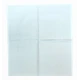 CONFEZIONE 12 PEZZI TOVAGLIOLI 50X50CM COTONE FASCIATO TINTA UNITA BIANCO STANDARD