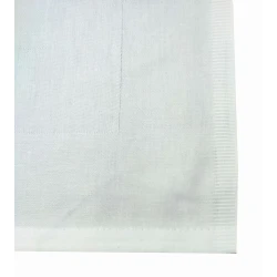 CONFEZIONE 12 PEZZI TOVAGLIOLI 50X50CM COTONE FASCIATO TINTA UNITA BIANCO STANDARD