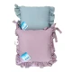COPPIA CUSCINO SEDIA LACCI VOLANT 40X40CM ROUGE PEZZOLI