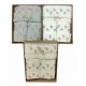 SET 5 PEZZI SPUGNA 2 ASCIUGAMANI + 2 OSPITE + 1 TELO BAGNO RICAMATO ROSELLINE PEZZOLI