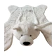 TAPPETO PELLICCIA 90X110CM TESTA ORSO POLAR BEAR PEZZOLI
