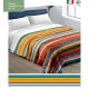 TRAPUNTA INVERNALE MICROFIBRA STAMPATA GIOIA RIGATA MULTICOLORE 20 LOVELY HOME