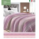 TRAPUNTA INVERNALE MICROFIBRA STAMPATA GIOIA RIGATA ROSA 9 LOVELY HOME