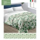 TRAPUNTA INVERNALE MICROFIBRA STAMPATA GIOIA TONDI VERDI 17 LOVELY HOME