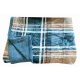 PLAID PILE STAMPATO AGNELLATO GRAFT SGHOME BLU