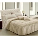 TRAPUNTA INVERNALE MATRIMONIALE RASO JACQUARD VOLANT ARIANNA GF FERRARI