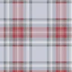 COPRIPIUMINO COTONE KILT GRIGIO QUADRIFOGLIO