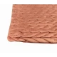 FEDERA CUSCINO ARREDO 50X50CM VELLUTO INTRECCIO LINEA ORO ROSA