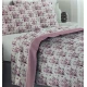 COMPLETO LENZUOLA FLANELLA ROSE MONT BLANC LOVELY HOME