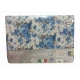 COMPLETO LENZUOLA FLANELLA ROSE MONT BLANC LOVELY HOME AZZURRO