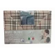 COMPLETO LENZUOLA FLANELLA SCOZZESE BEIGE MONT BLANC LOVELY HOME