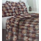 COMPLETO LENZUOLA FLANELLA SCOZZESE ORSETTO MONT BLANC LOVELY HOME