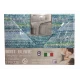 COMPLETO LENZUOLA FLANELLA RIGHE STRIATO MONT BLANC LOVELY HOME verde