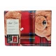 PARURE COPRIPIUMINO COTONE DIGITALE SOGNI D'ORO ORSO TARTAN 73 LOVELY HOME