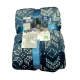 PLAID PILE STAMPATO AGNELLATO MOON SGHOME CELESTE