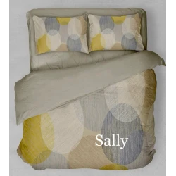 PARURE COPRIPIUMINO MATRIMONIALE RASO DI COTONE DIGITALE SALLY SGHOME