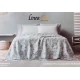 COPRILETTO MATRIMONIALE JACQUARD MISTO COTONE MATELASSE' ELENOR LINEA ORO