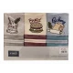 3 PEZZI STROFINACCI SPUGNA COTONE RICAMATO FOOD BREAD VINGI