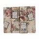 ASSORTITO 4 PEZZI COMPLETO LENZUOLA COTONE MATRIMONIALE DELICATO ROSE BEIGE HOME SWEET HOME