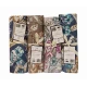 ASSORTITO 4 PEZZI COMPLETO LENZUOLA COTONE MATRIMONIALE DELICATO FIORI STILIZZATI HOME SWEET HOME