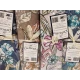 ASSORTITO 4 PEZZI COMPLETO LENZUOLA COTONE MATRIMONIALE DELICATO FIORI STILIZZATI HOME SWEET HOME