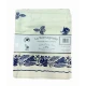 2 PEZZI BLU E RUGGINE TOVAGLIA COTONE LA ROMAGNOLA HOME SWEET HOME