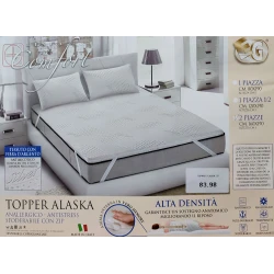 TOPPER MATERASSO MEMORY ALASKA SILVER EG