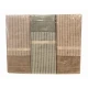 3 PEZZI COMPLETO LENZUOLA MATRIMONIALE COTONE PERCALLE RIGHINE HOME SWEET HOME