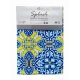 TOVAGLIA ANTIMACCHIA SPLASH MAIOLICA GIALLO BLU LOVELY HOME