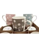 SET 12 TAZZE MUG CERAMICA DOTS LOVELY HOME