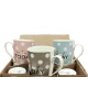 SET 12 TAZZE MUG CERAMICA DOTS LOVELY HOME