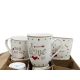 SET 12 TAZZE MUG CERAMICA POIS LOVELY HOME
