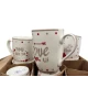 SET 12 TAZZE MUG CERAMICA POIS LOVELY HOME