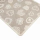 COPPIA TOVAGLIETTE AMERICANE CUORI BEIGE MIROS PEZZOLI