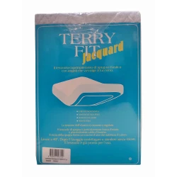 COPRIMATERASSO SPUGNA JACQUARD CON ANGOLI TERRYFIT