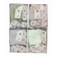 SET 4 PEZZI PAREO PANTOFOLE FASCIA MANILA HELEN