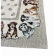 CENTRO RUNNER FODERA CUSCINO GOBELIN CANI TAA ARCONATE