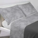 COMPLETO LENZUOLA COTONE LILLY QUADRIFOGLIO GRIGIO