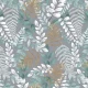 COPRITUTTO COTONE DISEGNO FOGLIA QUADRIFOGLIO
